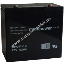 Powery BlyBatteri (multipower) MP62-12C Deep cycle